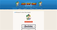 Desktop Screenshot of jokerpartysupply.com