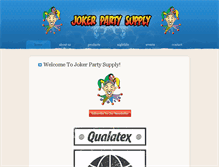 Tablet Screenshot of jokerpartysupply.com